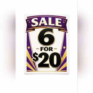 All 4/$20 Now 6/$20!!